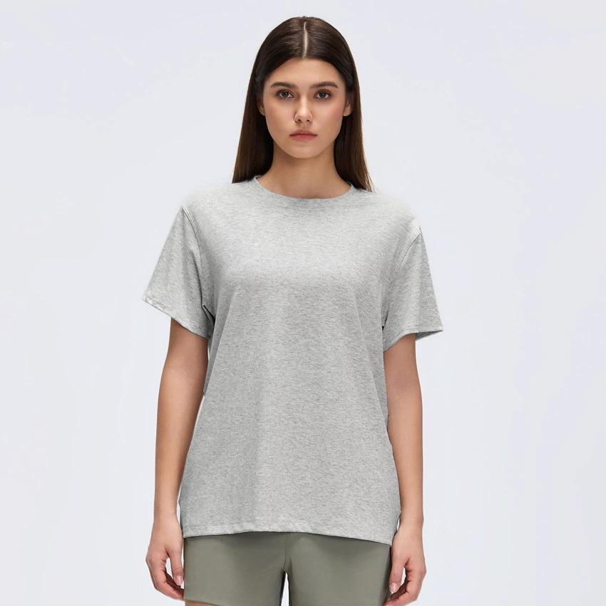 NCLAGEN Loose Casual Women's Gym Shirts Short Sleeve Quick-drying Sports Clothes Yoga Running Activewear Top