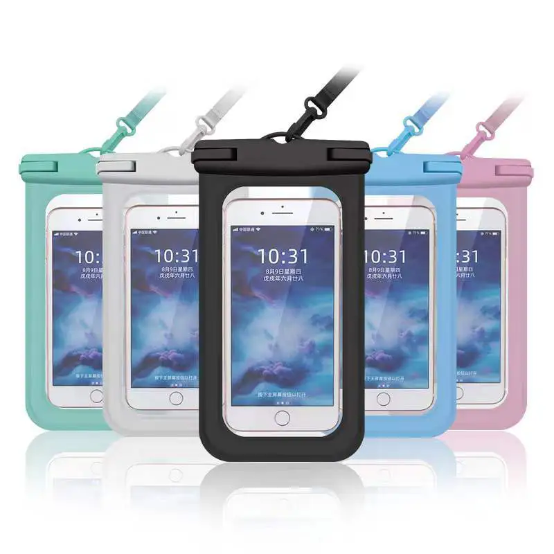 Wholesale IPX8 Waterproof PVC Dry Bag for iPhone for Samsung for Huawei Cellphone Phone Pouch Accessories