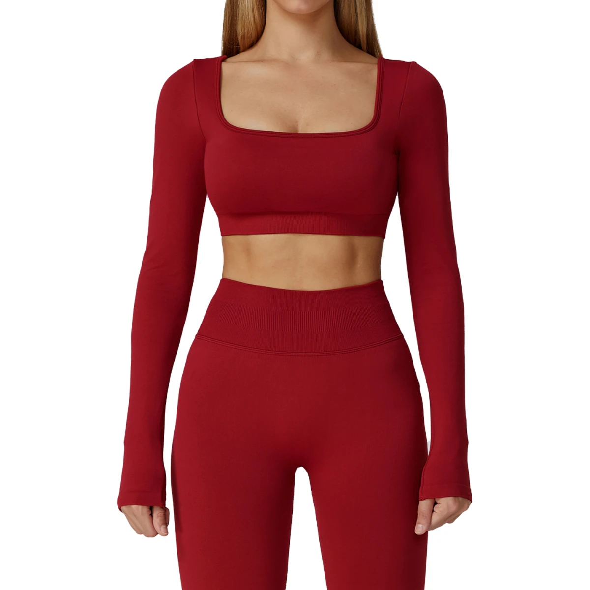 Fashionable Quick Dry Fitness Long Sleeve Slim T-Shirt Sexy High Strength Breathable Tight Sports Yoga Top
