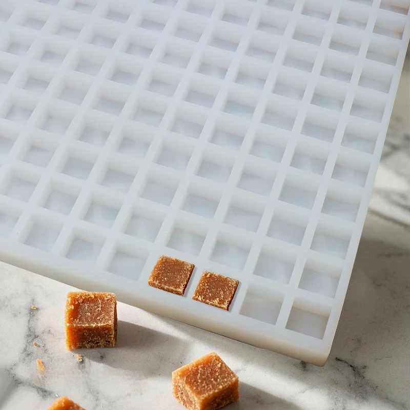 225 Cavities Square Silicone Candy Molds Mini Silicone Mold for Hard Candy Chocolate Gummy Caramel Ganache Ice Cubes