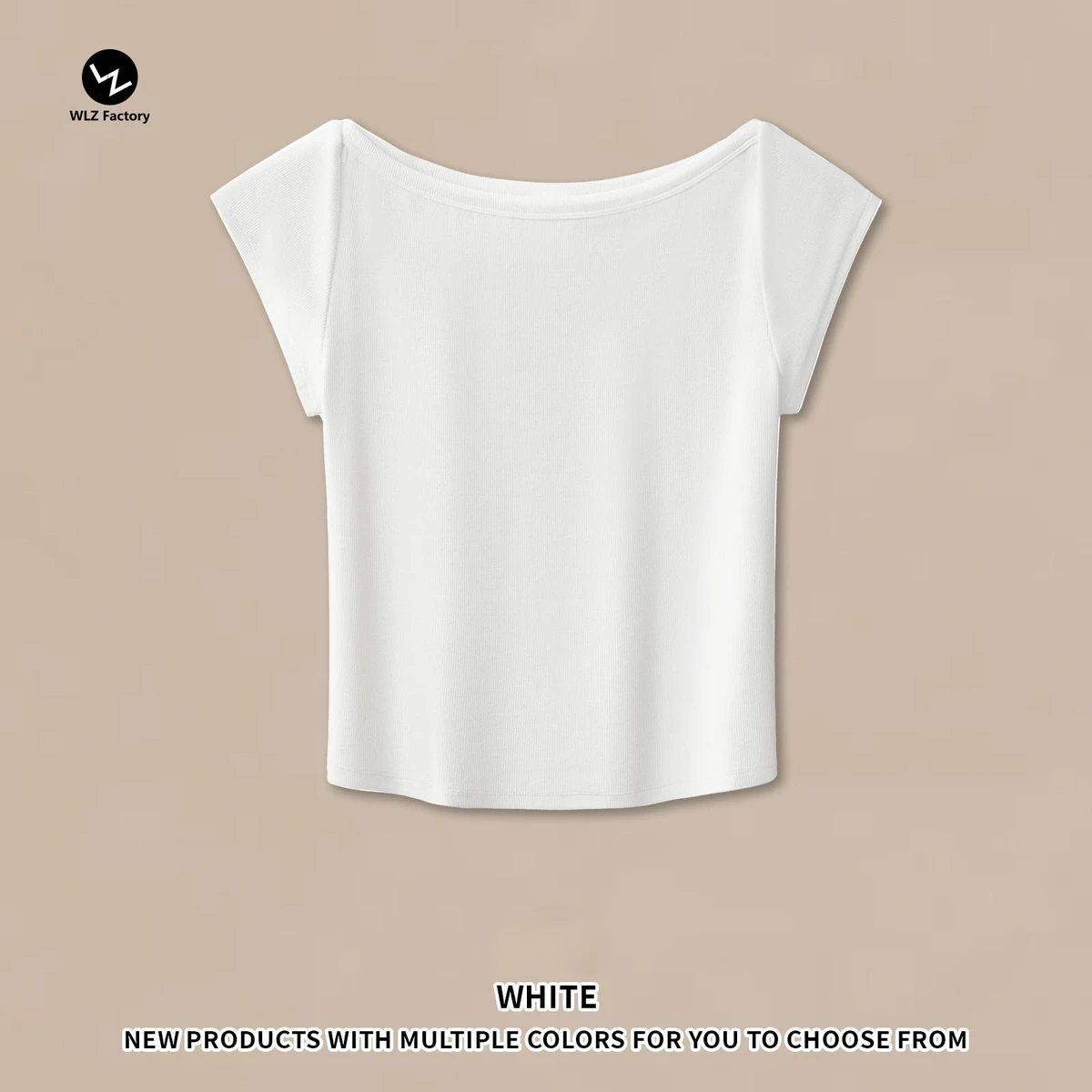 Women's Summer Slim Fit Cotton T-Shirts Asymmetrical Short-Sleeved Round-Neck Solid Color Breathable with Letter Decoration