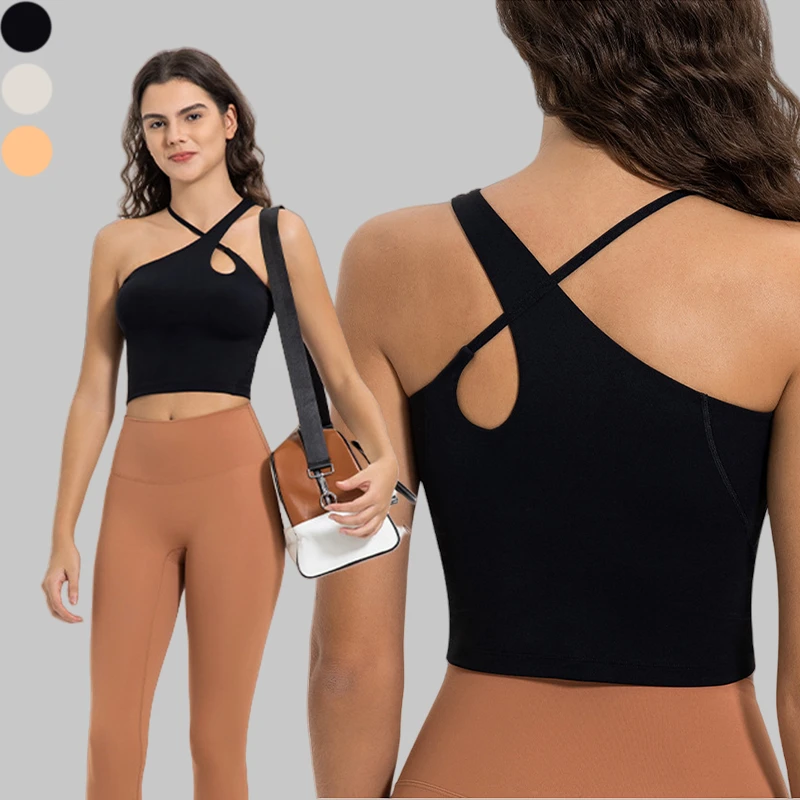 New Fashion Cross Strap Sport Yoga Adjustable High Supports Gym Fitness Running Women Sports Bra Tops