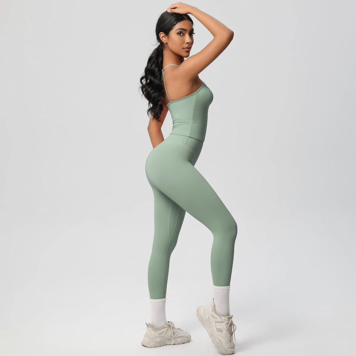 Custom Women's Vest Sports Wear Yoga Vest Quick-Dry Ribbed Vest