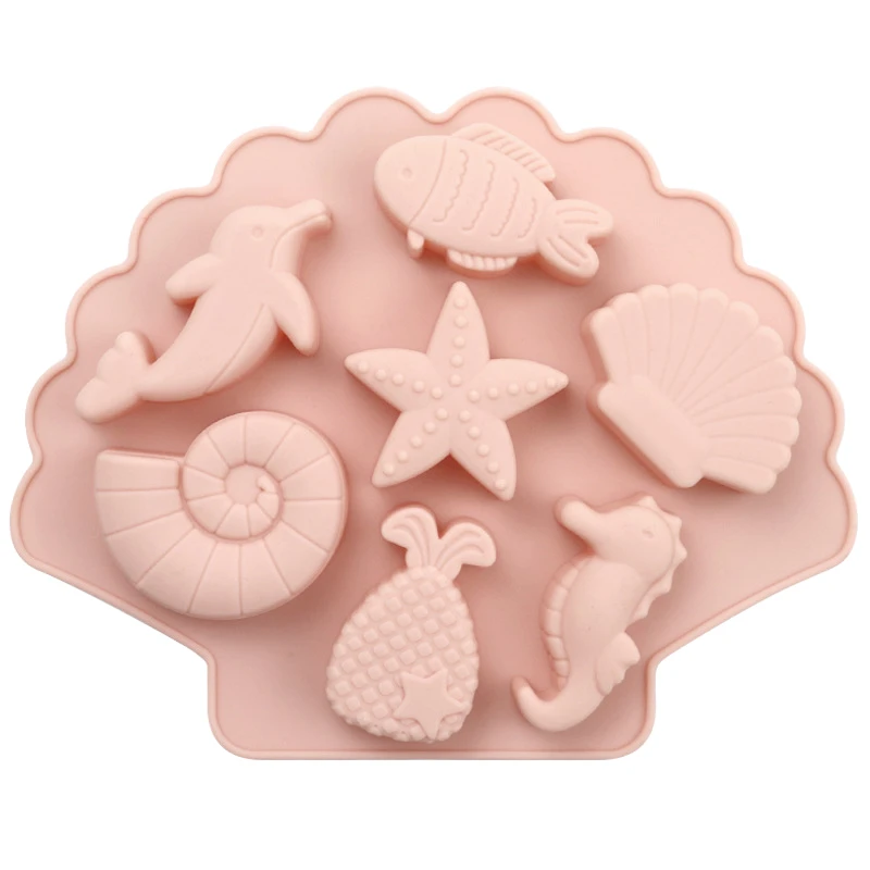 China Manufacturer Factory Price Sea Creature/Marine Life Shaped Pastry Silicon Molds for Cake Cake Tools