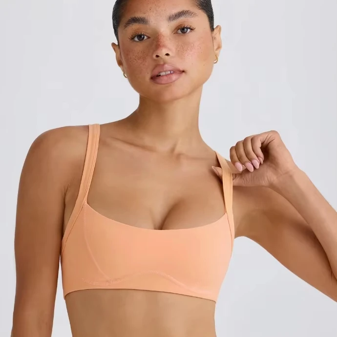 2025 New Style Sexy Double Shoulder Straps Back Stylish Quick-Dry for Outdoor Running Top Fitness Yoga Gym Sports Bra for Women