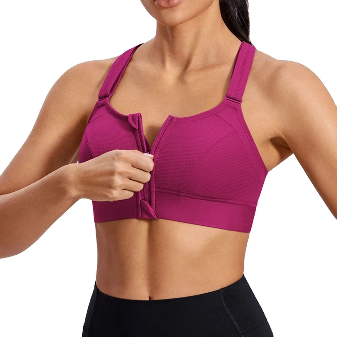 High Quality Plus Size Women Sports Bra Medium Support Lightweight Breathable Anti-Bacterial Quick Dry Customized 2026