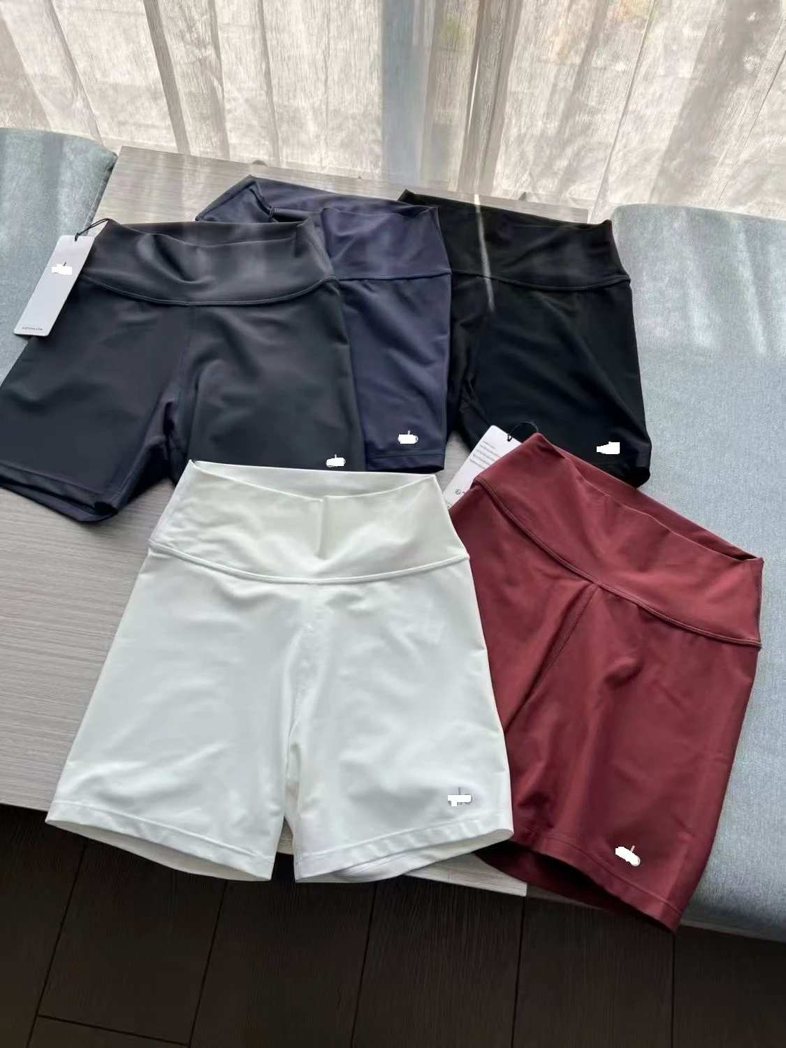 S26 Sports Slimming Style, Plain-colored Yoga Shorts, Lightweight and Snug Cycling Pants, Highly Elastic Women's Trousers