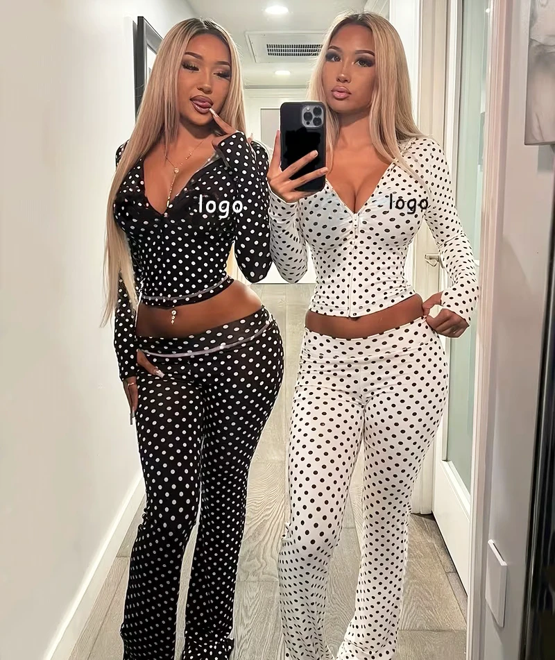 Custom High Stretch Women's Tracksuit Workout Sets Zipper up Hoodie Jacket Flared Yoga Pants Leggings 2 Piece Set Tracksuits