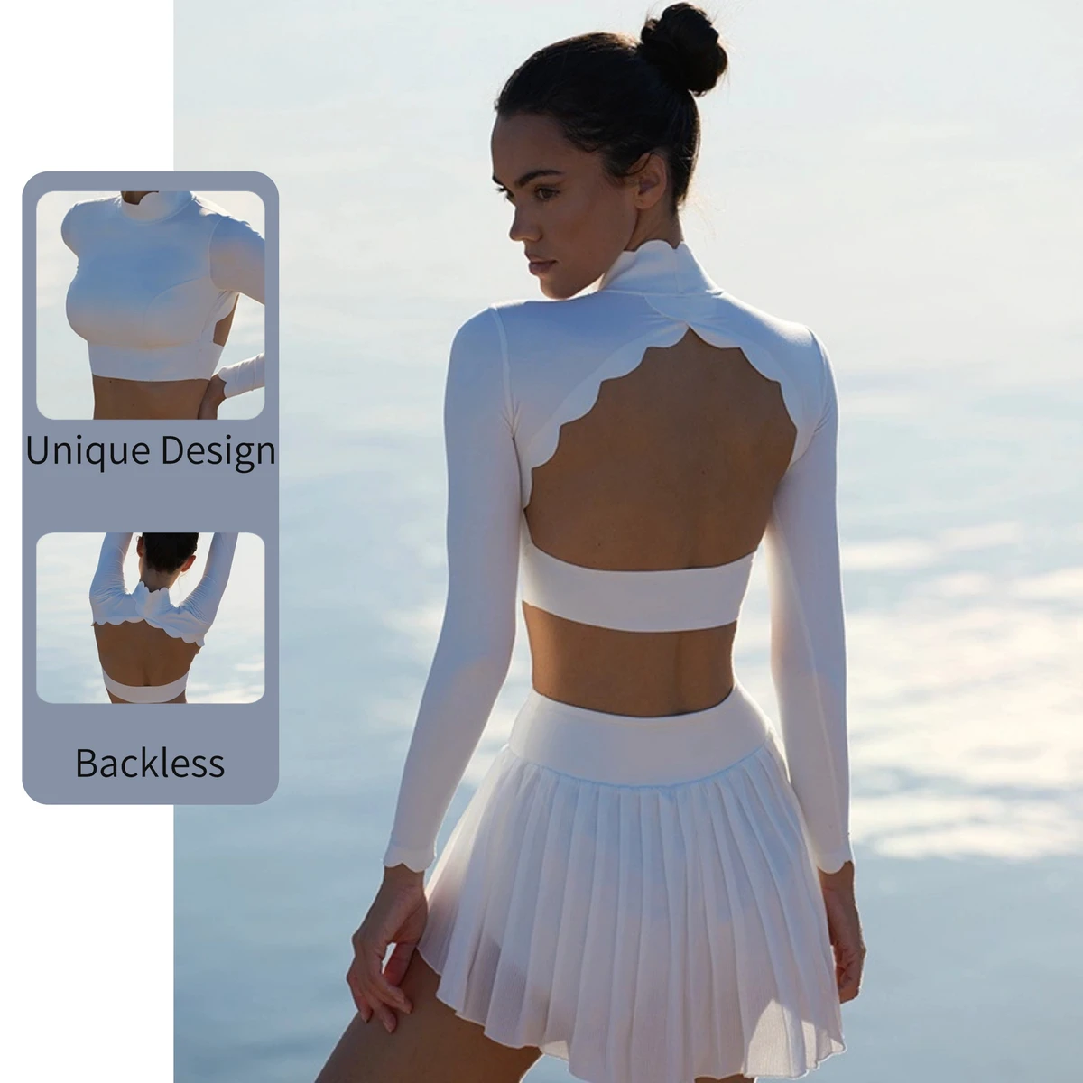 New Design Eco Friendly Yoga Wear Oem Plus Size Four Way Stretch Long Sleeve Women Gym Fitness Yoga Set