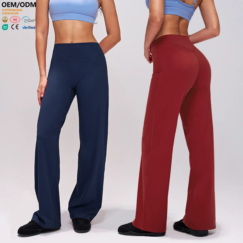 XW-CK9129 Brand New Best-Selling Nylon Hip Line Breathable Leggings Straight-leg Pants Fitness Gym Clothing Outfit Yoga Legging