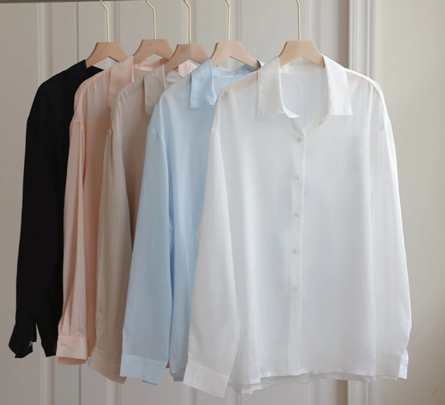For Linen Long Sleeve Shirt For Women Spring/Summer Simple Regular Fit Breathable Casual Outerwear Top