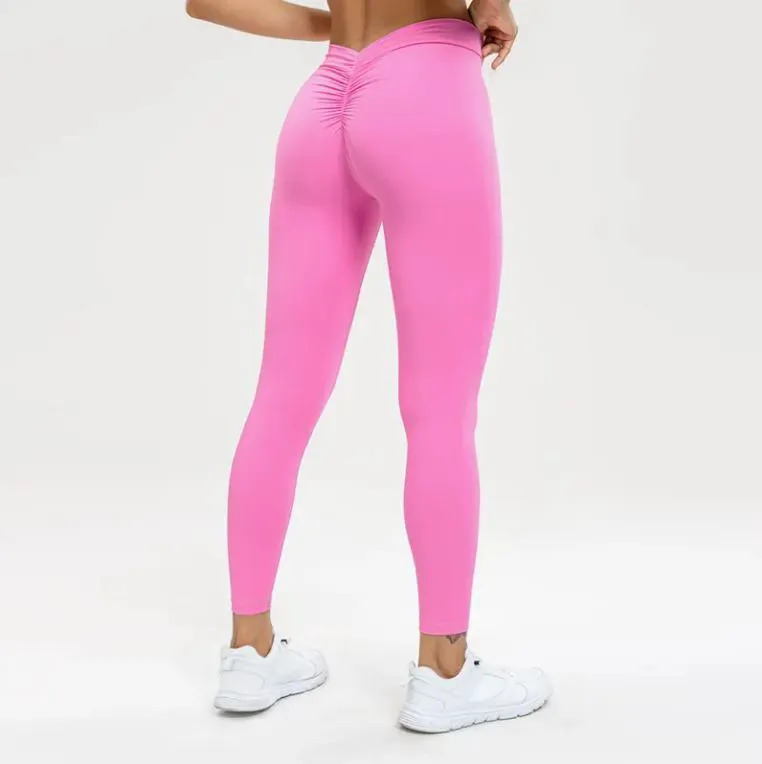 Scrunch Mesh High Waist Seamless Yoga Pants Fitness Clothing Sport High Waisted Scrunch Butt Lifting Leggings for Women