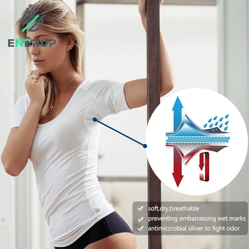 Business Elite 100% Cotton Sweatproof Undershirt High Absorbency Professional Office Daily Travel Wear Hyperhidrosis Solution