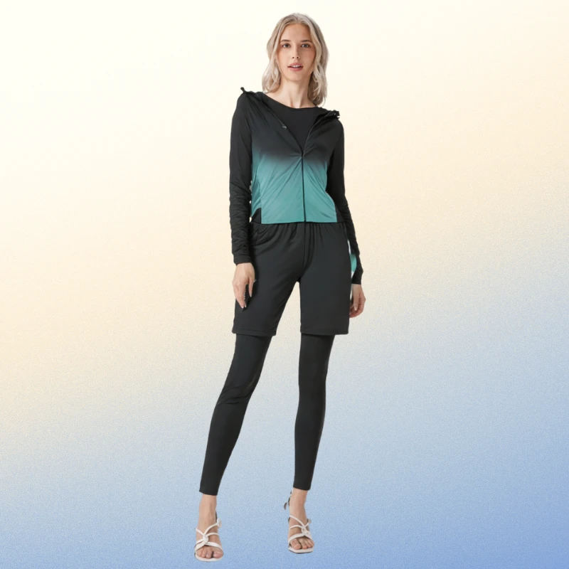 Women's Quick-Drying Training Sports Suit for Autumn Winter Plus Size Fitness Yoga Badminton Sports Suit-3/4/5 Pieces