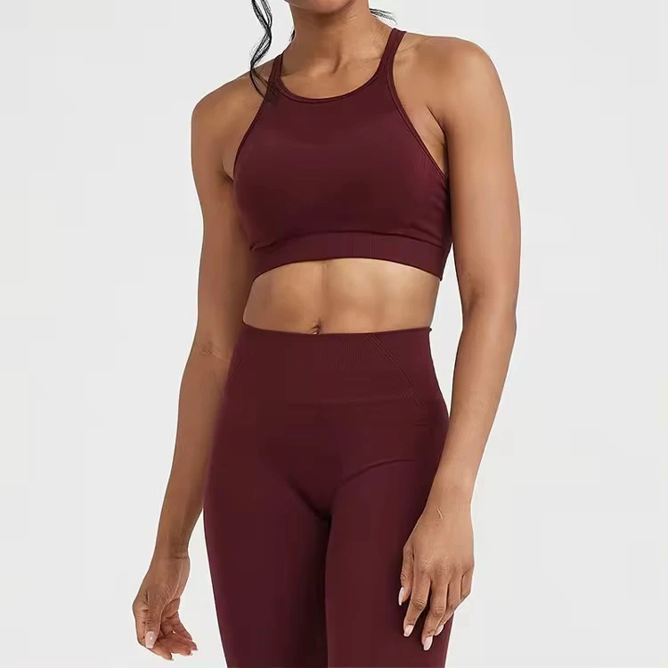 Back Cutout Sports Bra Cross Strap Running Fitness Fitness Yoga Gym Fitness Sets Exercise Bra