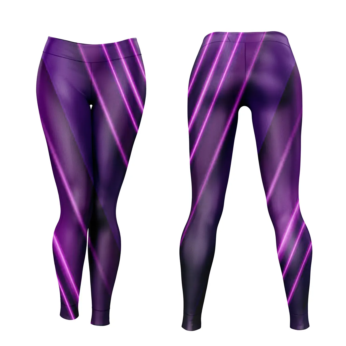 Women's Slimming Fitness Pant High Waist Push-up 3D Printed Knitted Legging Anti-Bacterial Breathable Streetwear Customizable