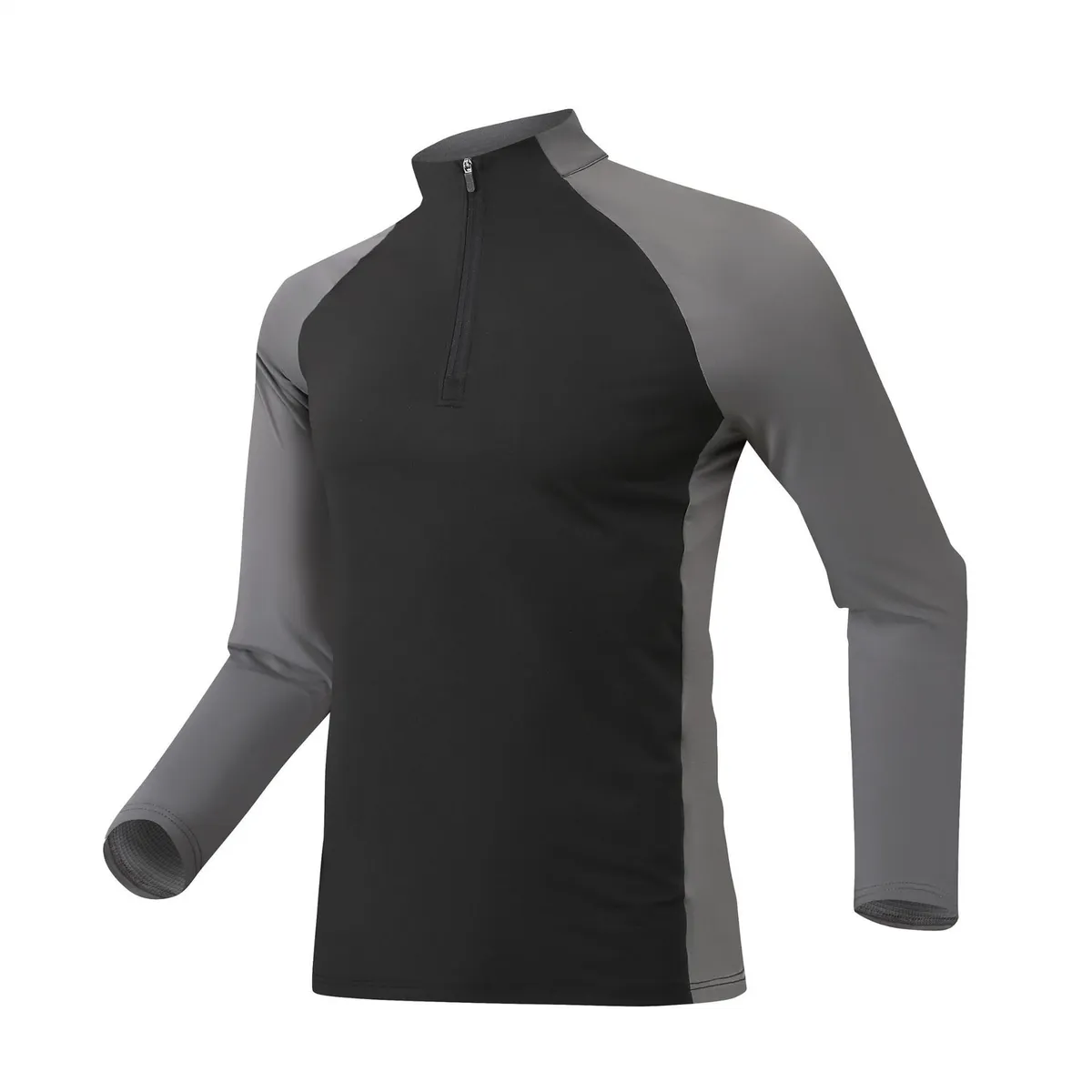 Breathable Elastic Half-zip Stand-up Collar Fleece Pullover Yoga Wear Sportswear Quick-drying Shirt Long-sleeve T-shirt