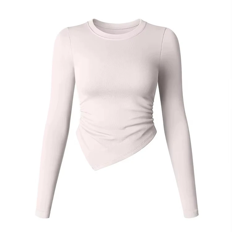 Core-Spun Cotton-Feel Polyester 160 GSM Single Jersey Knit, face view