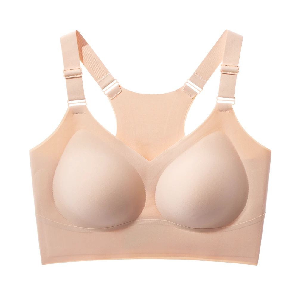 Wholesale Women Cross Back Yoga Sports Bra High Impact Padded Ladies Fitness Tops Adjustable Seamless Bra for Women