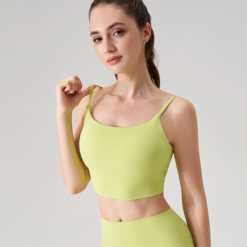 XW-WX316 New Best-Selling High Quality U Neck Padded Backless Bra Support Gym Activewear Fitness Women's Sports Yoga Bra