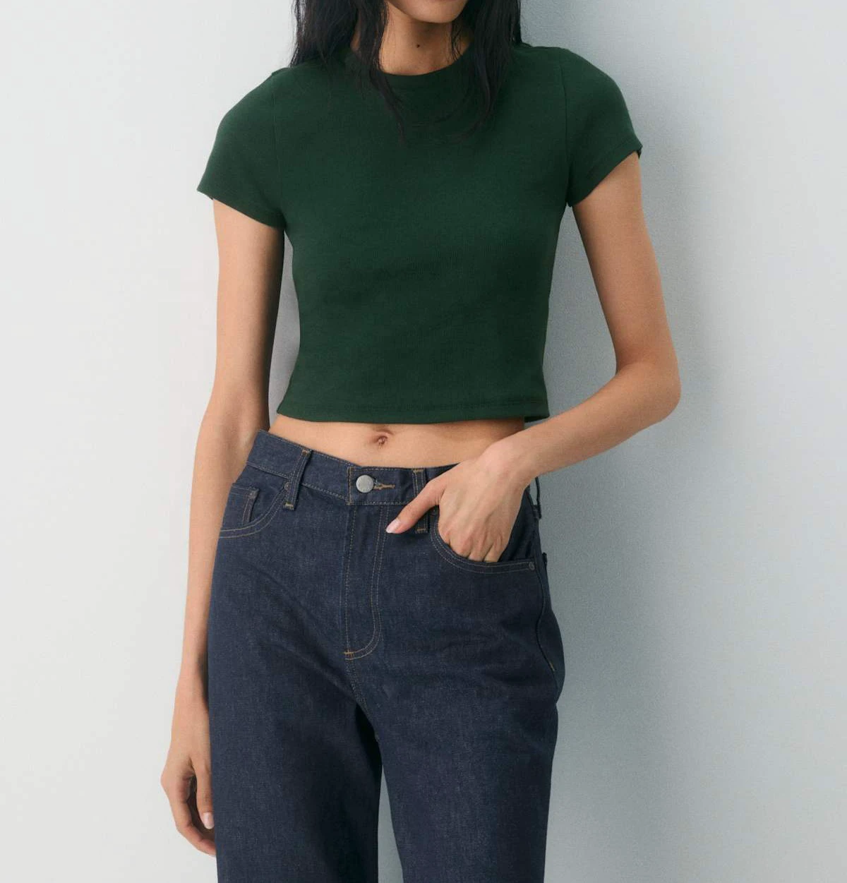 OEM New Fashion Women's Summer T-Shirts Short-Sleeved Round-Neck Solid Color Print Tight-Fitting Base Layer Tops
