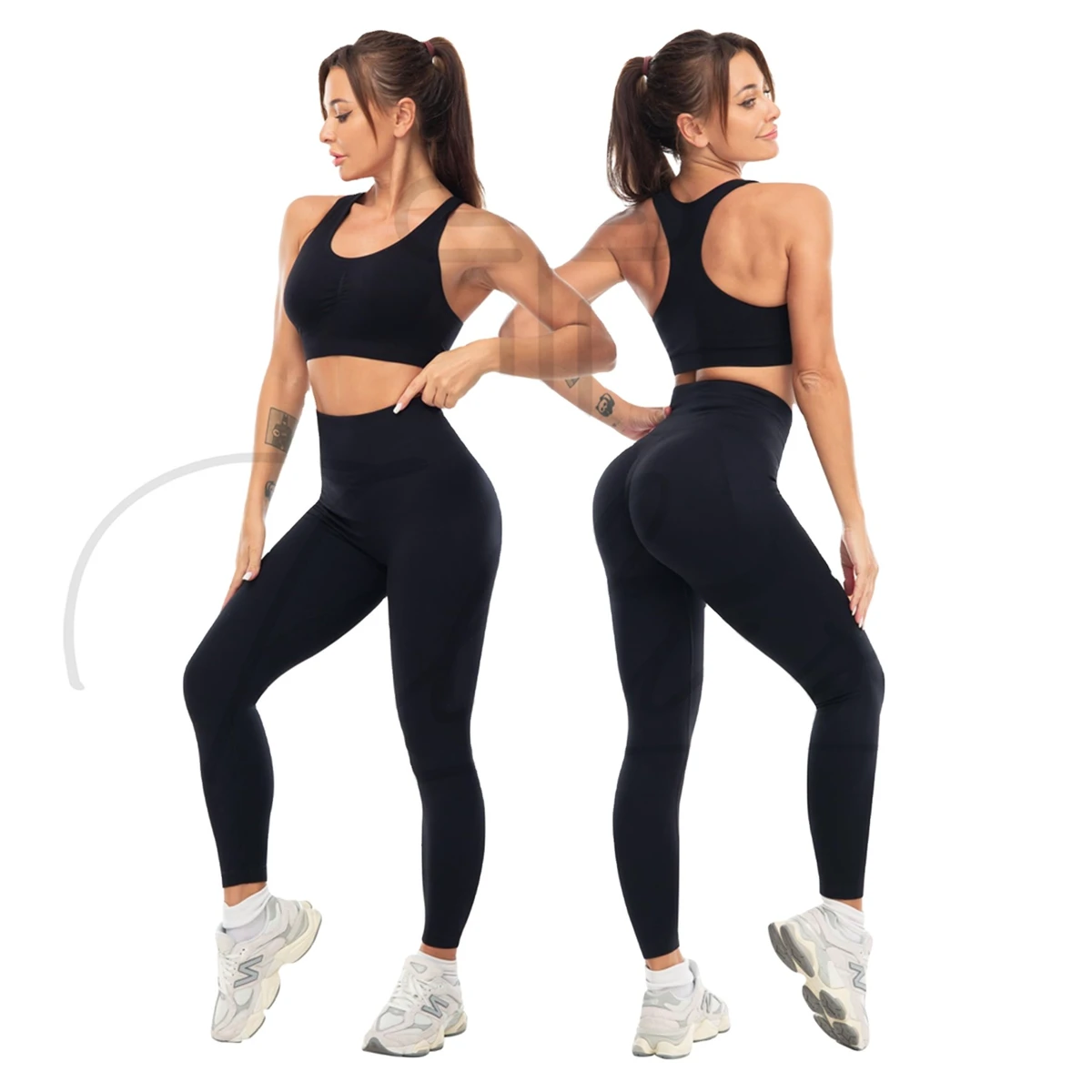 Women’s Seamless Yoga Set Sports Bra & High Waist Leggings Gym Set for Fitness Running & Workout Yoga sets