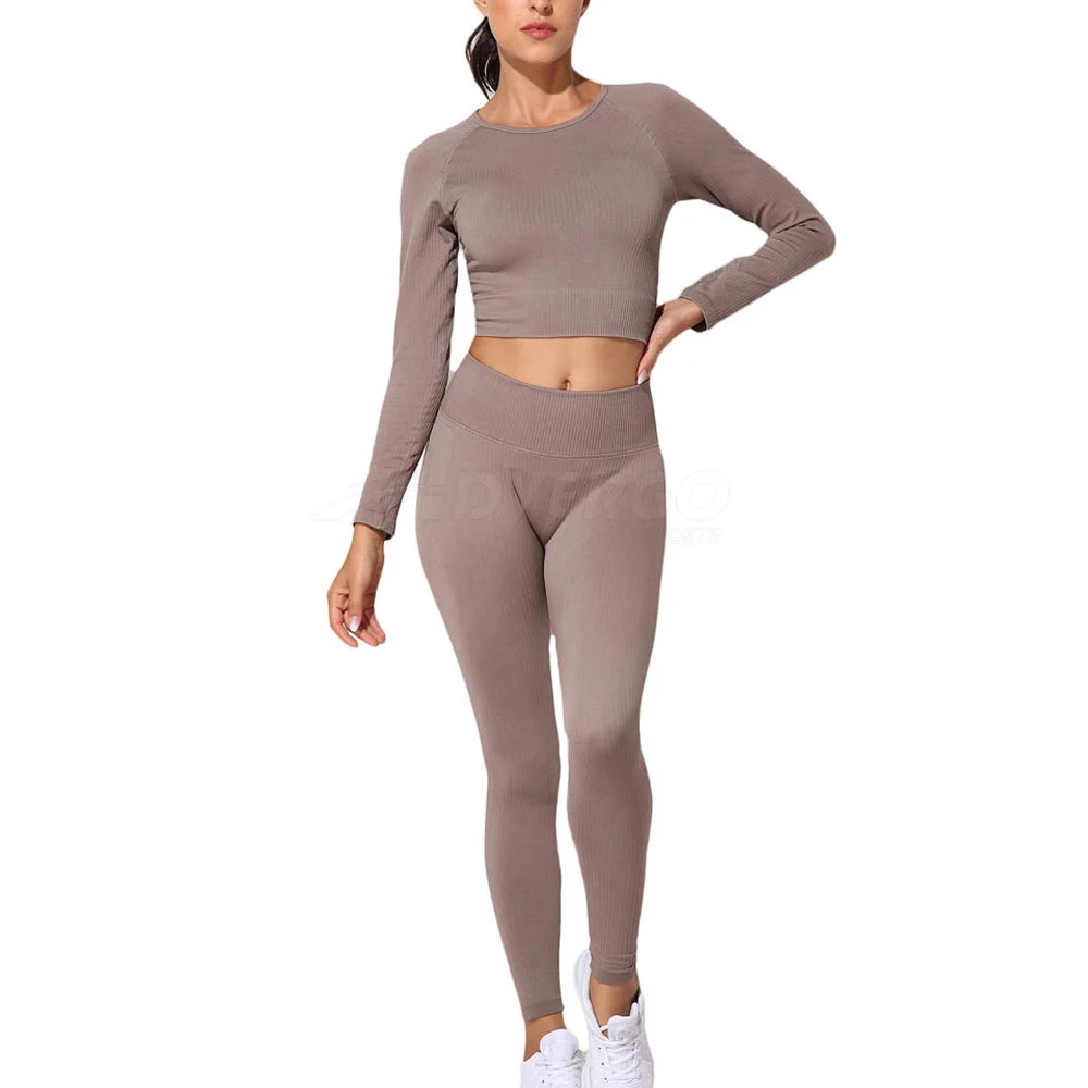 Low MOQ Custom Wear Wholesale Yoga Set For Women High Quality Top Selling Tight Fitness Wear Women Yoga Set