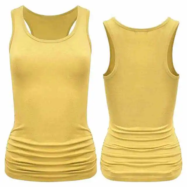 High Quality Women Yoga Wear Female Fitness Clothing Breathable Back Gym Tank Top Running Sport Tank Top For Girls