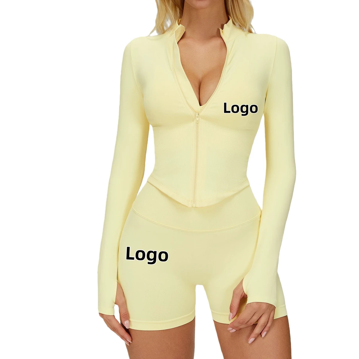 Interlock Knit construction shown at close range