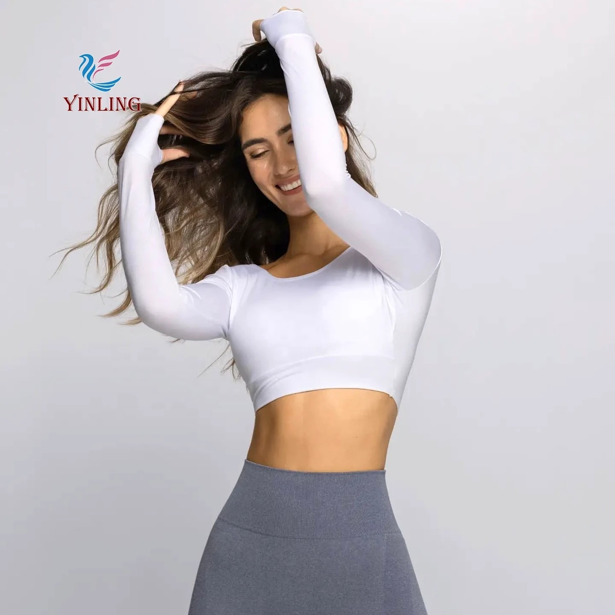Fashion Top Zip Fitness Running Ladies Shirt Activewear Coats Women's Gym Sports Yoga Long Sleeve Yoga Top
