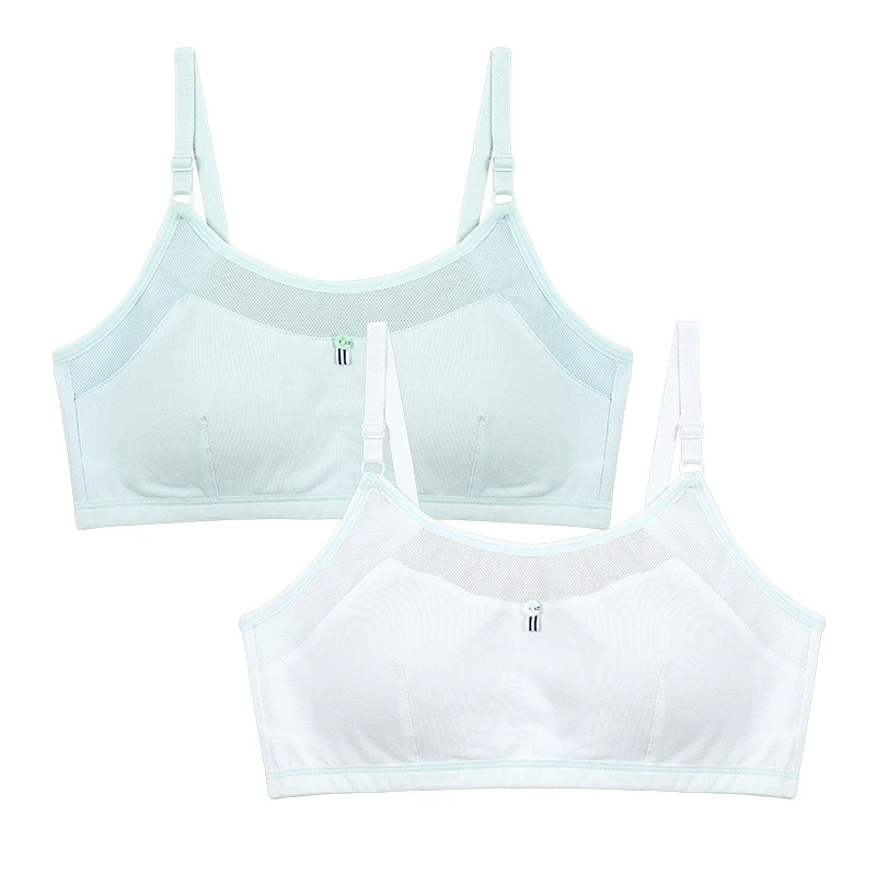 Popular Girl's Cotton Kids Bras for Girls 10-12 With Padding Child A-Cup Bra