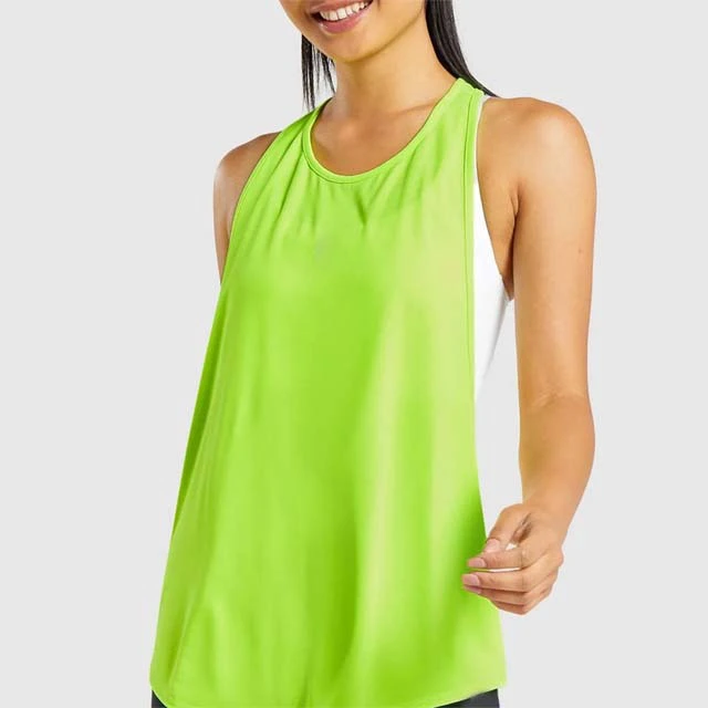 Custom Logo Women's Knitted Gym Tank Top with Racer Back & Button Round Neck Slim Fit Yoga Wear Breathable Lightweight