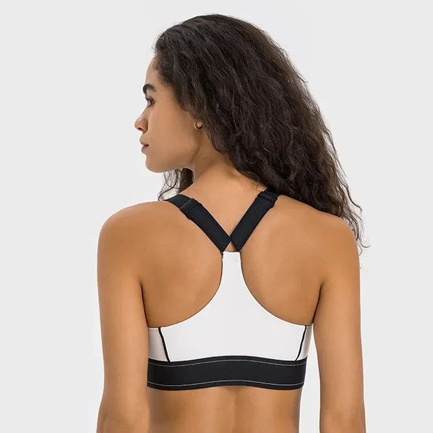 Breathable Lightweight Recyclable Sleeveless Yoga Crop Top Padded Cross Back Yoga Bra Sportswear Drop Shipping Fitness Gym Wear