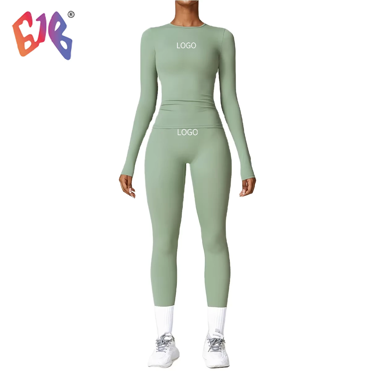 High Quality Women's Yoga Top Quick-Drying Long Sleeves Soft Breathable Sanding Skin Casual Sports Fitness Wear