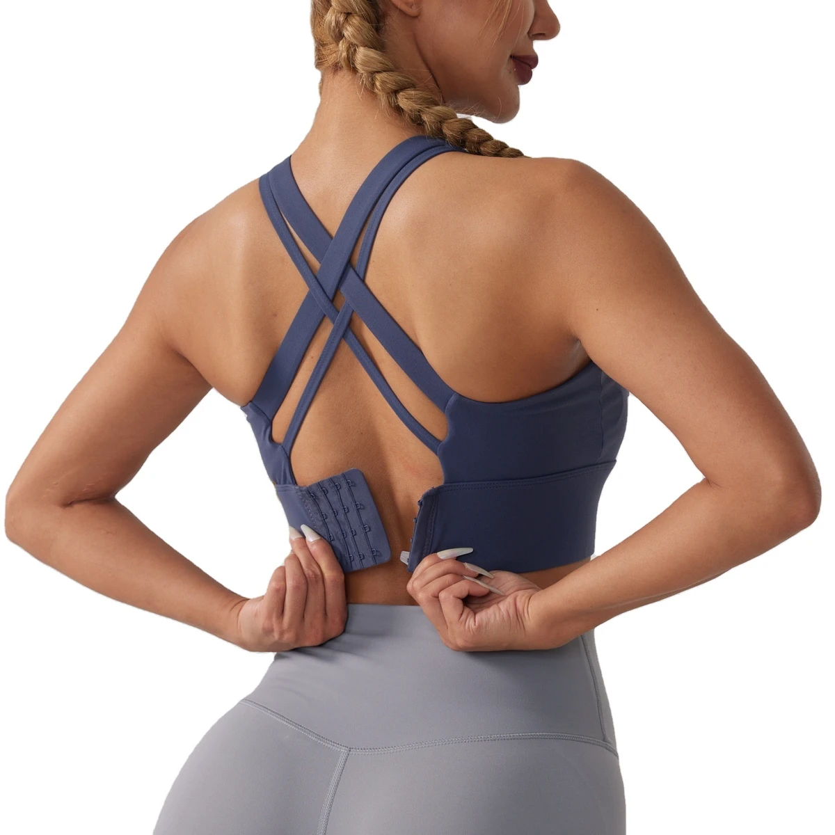 Sports bra for women quick-drying shockproof running fitness vest gathered beautiful back yoga sports braplus size sports bra