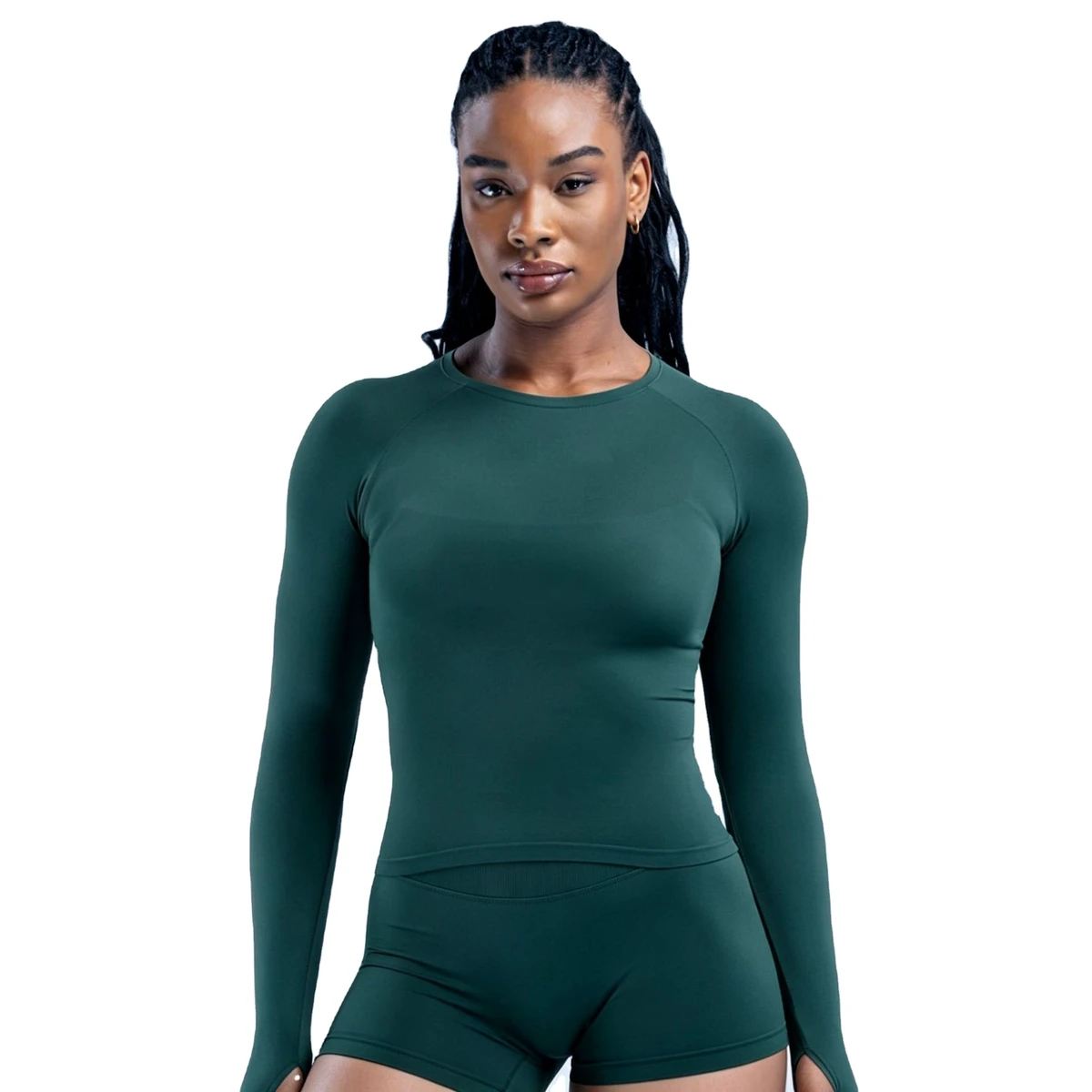 Women's Lightweight Quick-Dry Fitness Tops Custom Logo Stretch Activewear Yoga Running Gym Wear Fashionable Long Sleeve Top