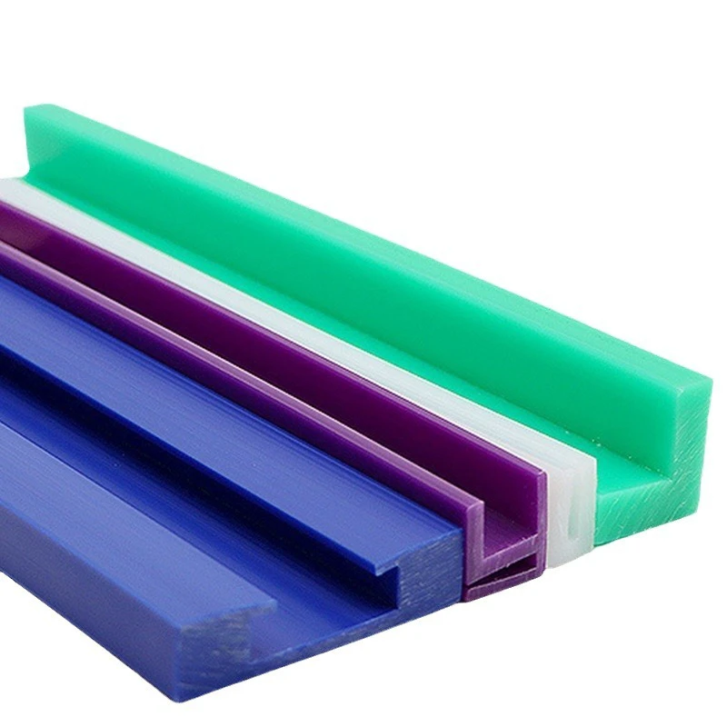 CNC Process Parts Conveyor Chain UhmwPE Guides Rails Nylon PE HDPE Plastic Article Guide Rail Conveyor Belt Guides Engineering