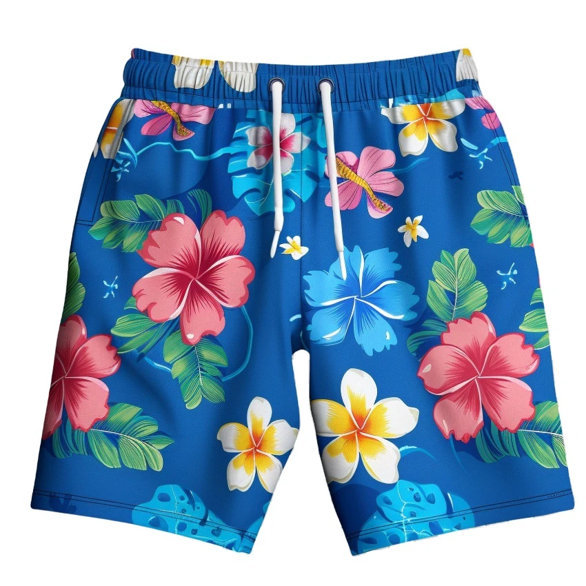 Seasons Trendy short Pants Loose Sports Elastic Quick Dry Beach Pants Men's womens Shorts with sublimation print