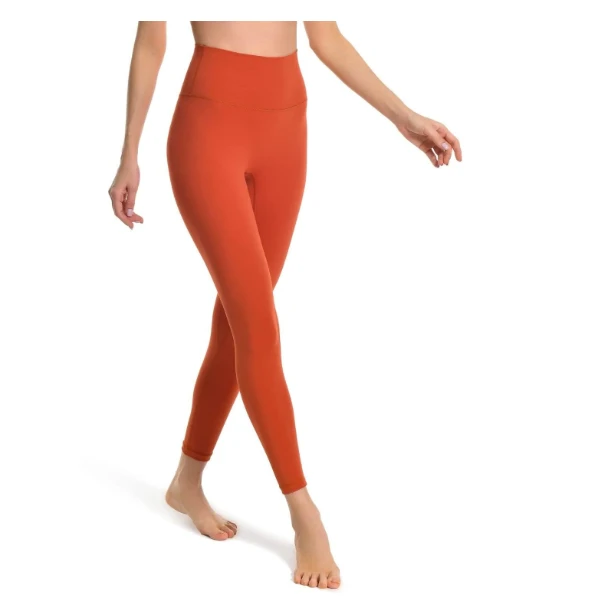 Breathable Anti-bacterial Compression Leggings For Gym Women Leggings High Waist Pocket Solid Color Polyester Quick Dry