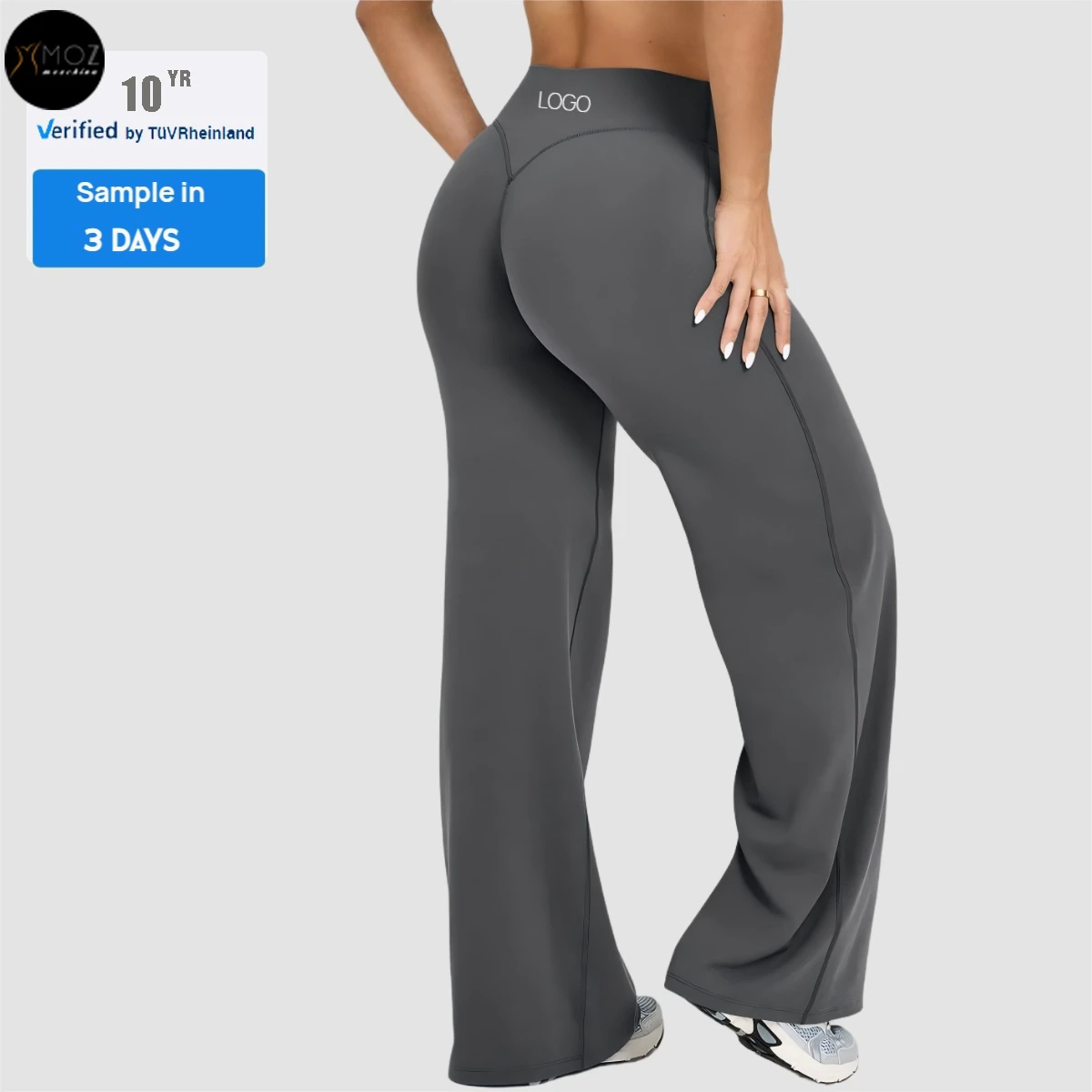 Women's High-Waist Flare Yoga Loose Leggings - Straight-Leg Pants for Gym & Casual Wear Custom Plus Size Lounge Pants