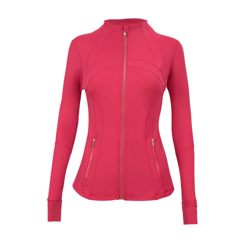 Yoga Set - Breathable And Lightweight Women's Yoga Jacket, Yoga Top, Women's Sportswear With Golden Zipper, Fitness Wear