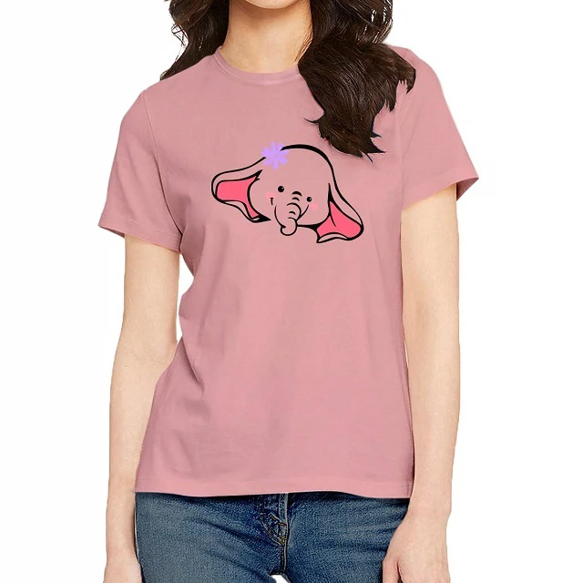 Women's 100% Cotton O-neck T-shirt Comfortable Stylish Summer Half Hand Custom Printed Design Eco-Friendly Casual Slim Fit 160