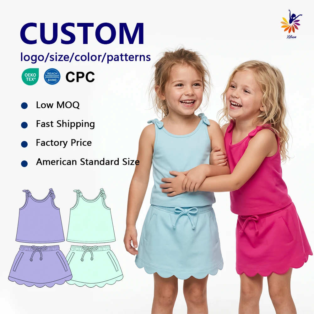 Yoga Fabric Girls Workout Set with Shoulder Tie Tank and Built in Shorts for Yoga Class Cpc Certified Oem Odm Low Moq