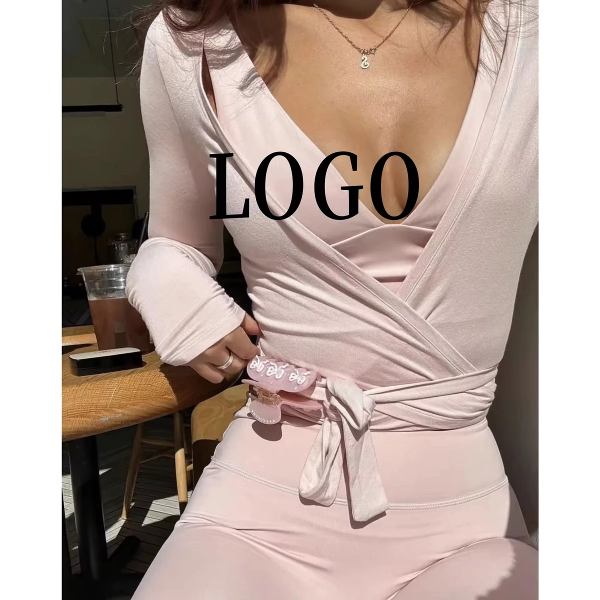 Women New Long Sleeved Yoga Wear Skin Friendly Slimming Dance Quick Drying High End Fitness Sports Blouse