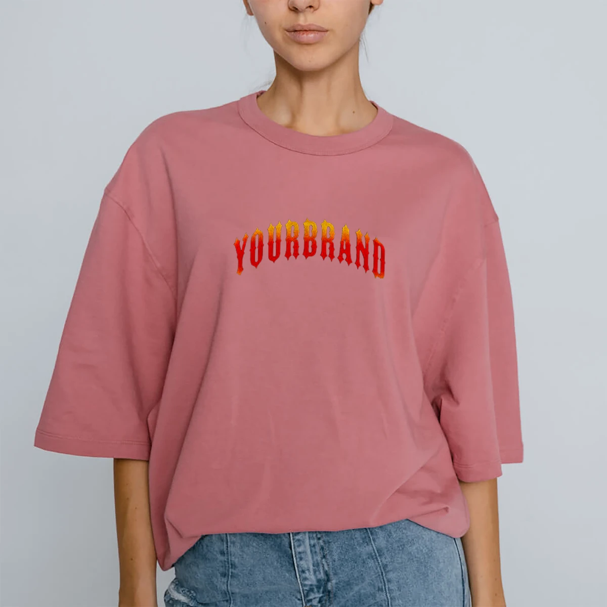 2026 New Arrived Plus Size Crewneck Short Sleeve Eco-Friendly Appliques Breathable 100% Cotton Lightweight Women's T-shirt