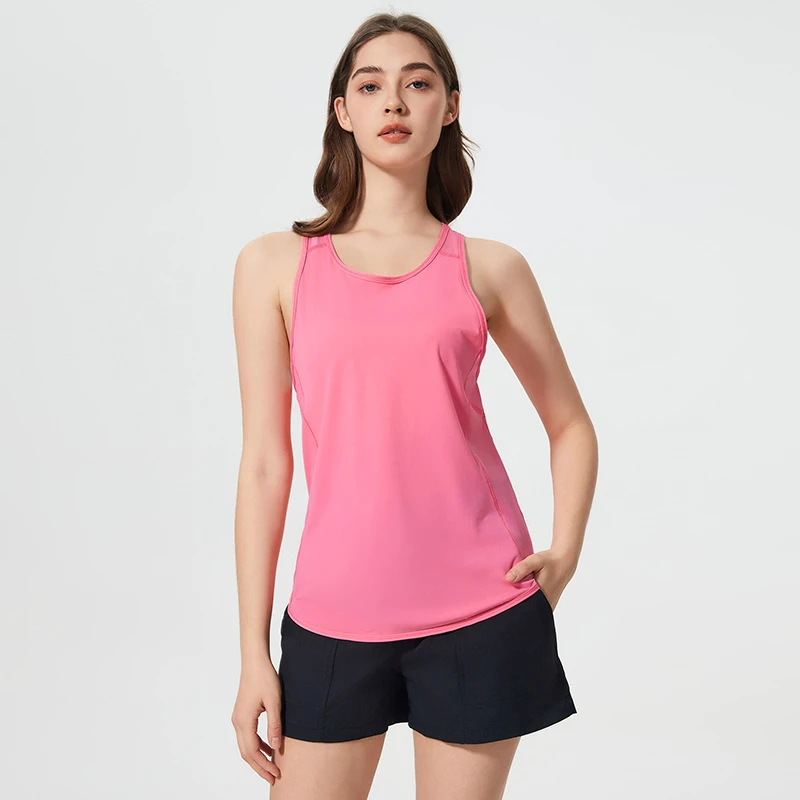 Women's Lightweight Summer Yoga Vest Breathable Mesh Quick-Drying Tight Top for Outdoor Running & Fitness Sports Wear