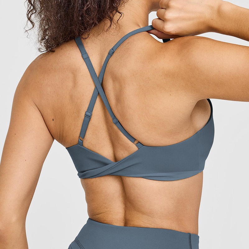 Women's Beautiful Back Slim Shoulder Strap Shockproof Sport Vest Quick Drying Outdoor Fitness Yoga Bra