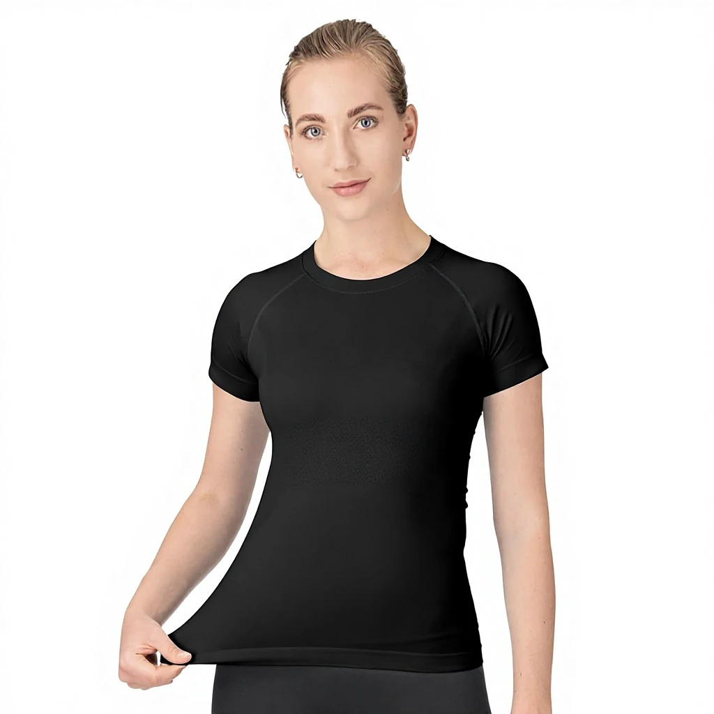 Women's Fitness Shirt Solid Colors Short Sleeve Yoga Top Spandex/Nylon Crew Neck Quick Dry Breathable Sexy Gym Workout