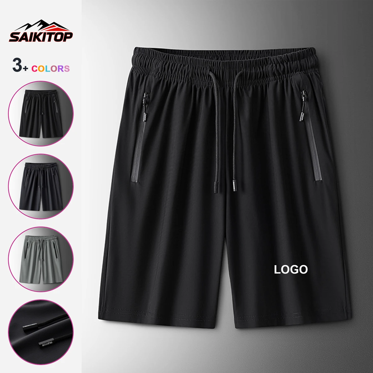 Plus Size Bermuda Sweatpants Beach Pants Jogging Running Stretch Elastic Summer Breathable Loose Men's Shorts
