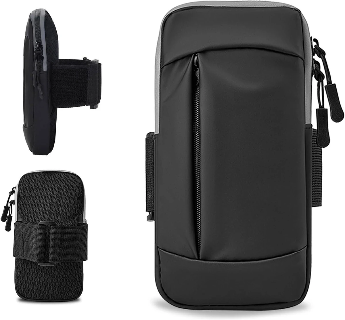 Newest Universal PU Leather Reflective Armband Cell Phone Holder GYM Sport Waterproof Running Arm Bag for iPhone for Samsung